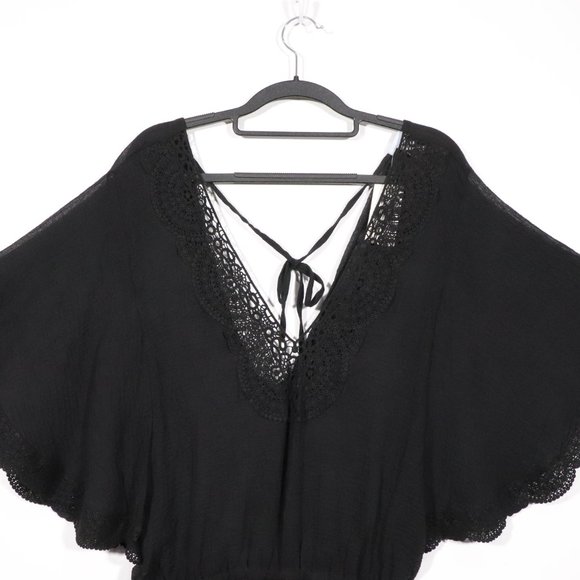 NWT Eberjey X Revolve Liberty Romper in Black Size S/M - Picture 5 of 13